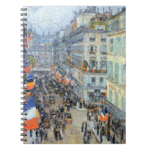 Carnet Le Quatorze Juillet, Rue Daunou par Childe Hassam
