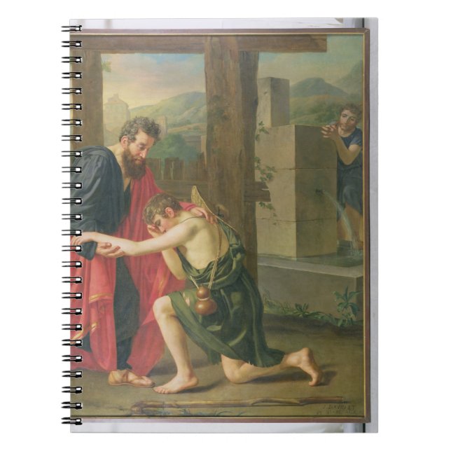 Carnet Le retour du fils prodigue, 1823 (huile dans le (Devant)