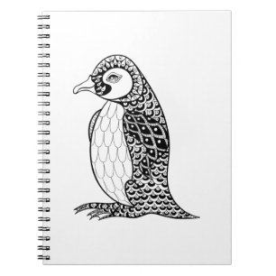Carnet Le Roi artistique pingouin Zendoodle