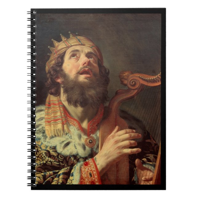 Carnet Le roi David Jouer de la harpe (Devant)