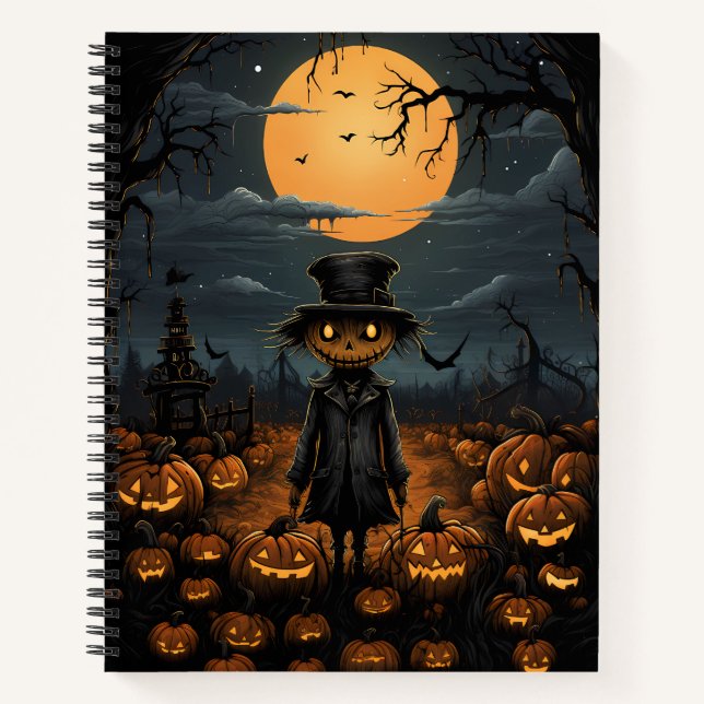 Carnet Le roi de l'Halloween Citrouille (Devant)