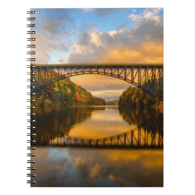 Carnet Le Roi français Bridge dans l'automne (Devant)
