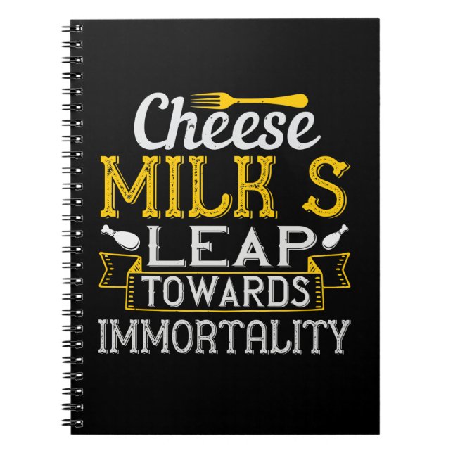 Carnet Le Saut du Lait de Fromage Vers l'Immortalité (Devant)