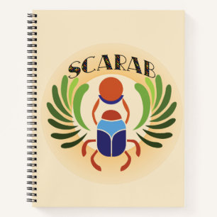 Carnet Le scarabée égyptien. Classique antique égyptienne