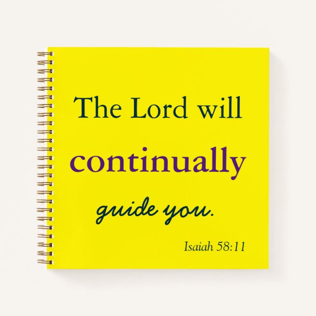 Carnet Le Seigneur vous guidera (Devant)