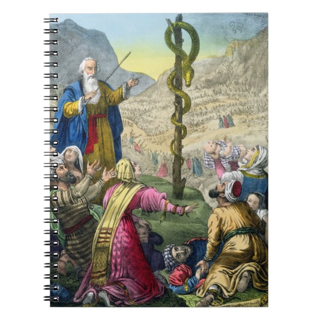 Carnet Le serpent d'airain, d'une bible imprimée par (Devant)