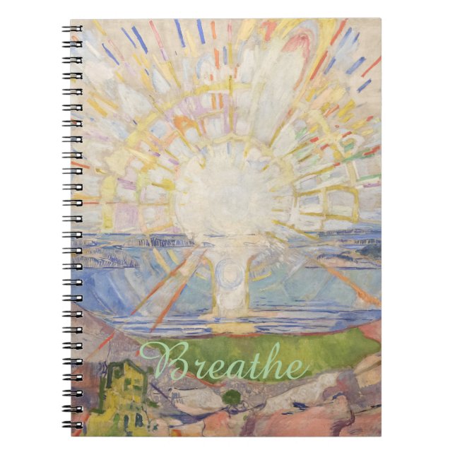 Carnet Le soleil par Edvard Munch (Devant)