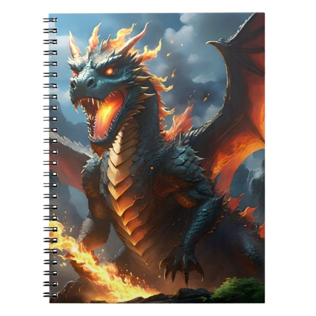 Carnet "Le Souffle de l'Enfer : La Flamme du Dragon" (Devant)