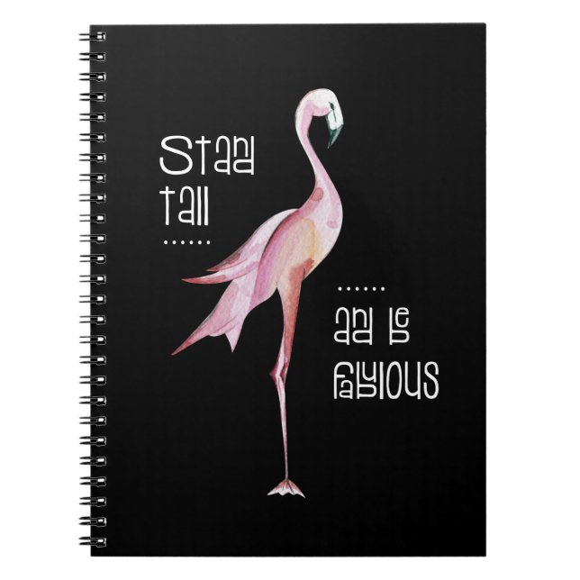 Carnet Le support de Flamant rose grand soit cadeau drôle (Devant)