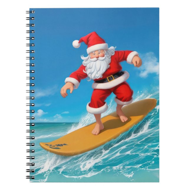 Carnet Le surf du Père Noël (Devant)