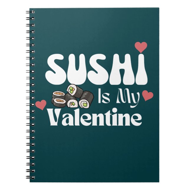 Carnet Le sushi est ma Saint Valentin, sushi (Devant)