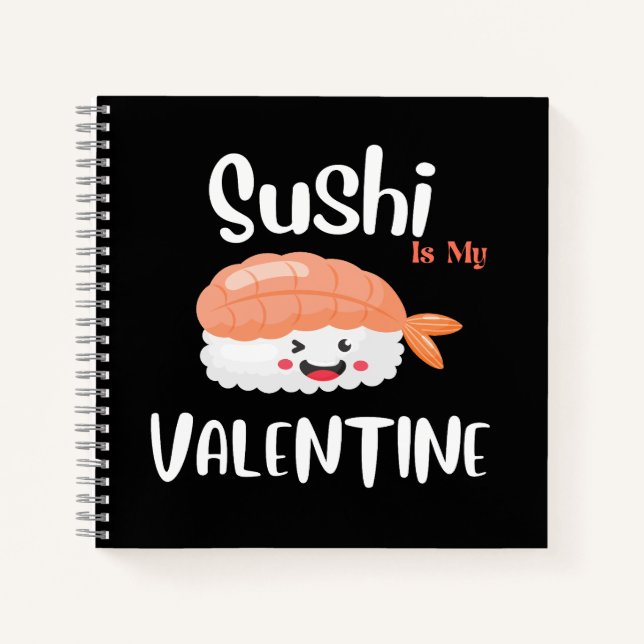 Carnet Le sushi est ma Saint Valentin, sushi (Devant)