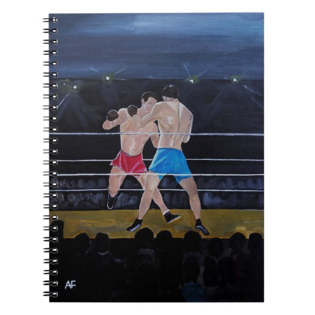 Carnet Le tableau Les Boxeurs par Alfred Fox (Devant)