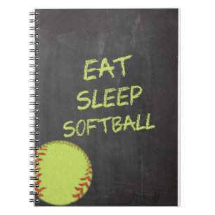 Carnet Le tableau mangent le base-ball de sommeil