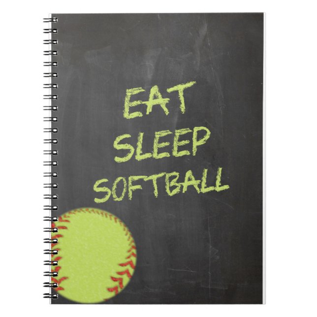 Carnet Le tableau mangent le base-ball de sommeil (Devant)