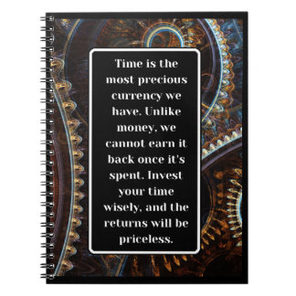 Carnet Le temps est précieux