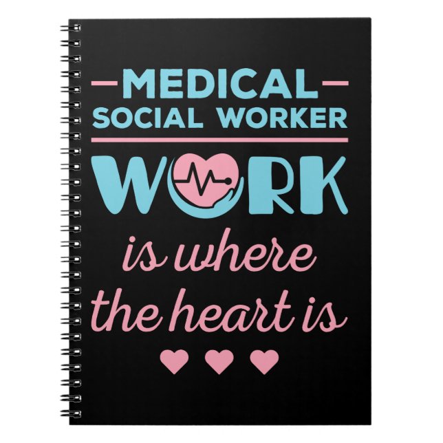 Carnet Le travail social Médicale est là où le coeur est (Devant)
