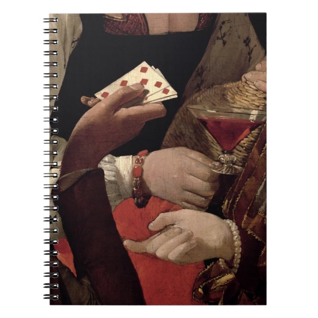 Carnet Le tricheur avec l'as des diamants, détail de (Devant)