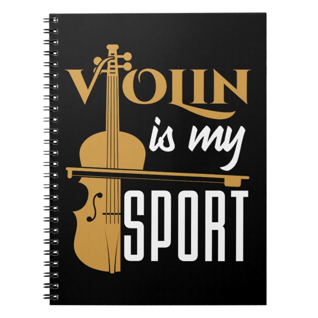 Carnet Le violon est mon sport (Devant)