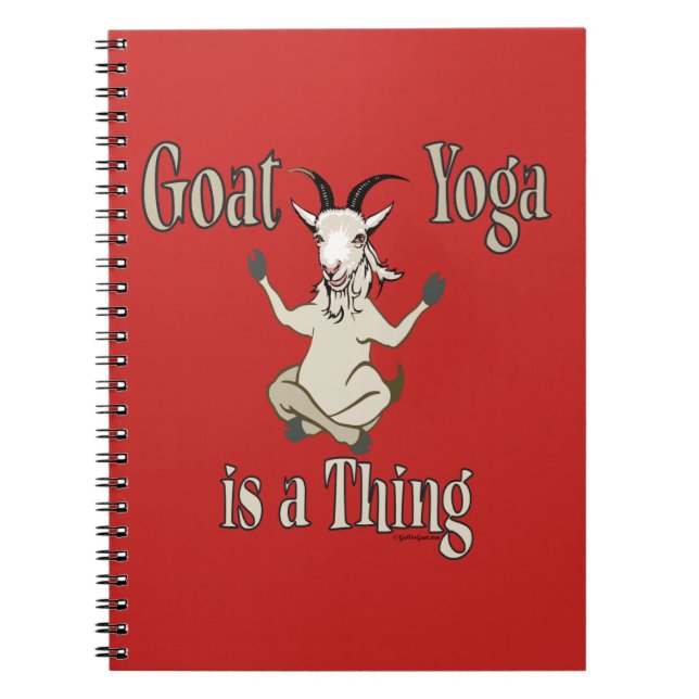 Carnet Le Yoga de chèvre est quelque chose | GetYerGoat™ (Devant)