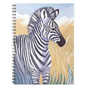 Carnet Le Zèbre Animal de Safari Aquarelle Nature