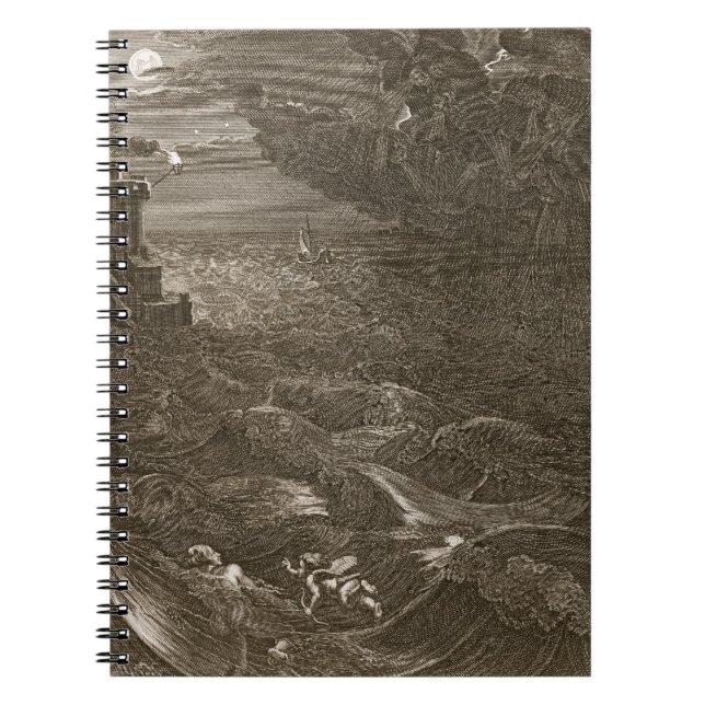Carnet Leander nage au-dessus du Hellespont pour (Devant)