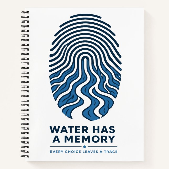 Carnet l'eau a une empreinte digitale (Devant)