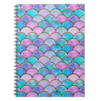 Carnet L'échelle de poisson de sirène vague motif japonai