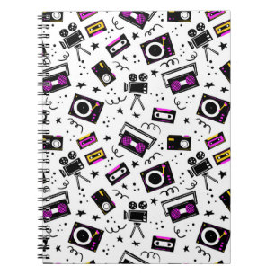 Carnet Lecteur de musique, magnétophone, bande vidéo, cam