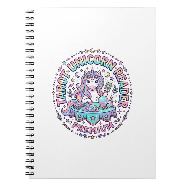 Carnet Lecteur de Tarot Licorne Premium Impression Drôle  (Devant)