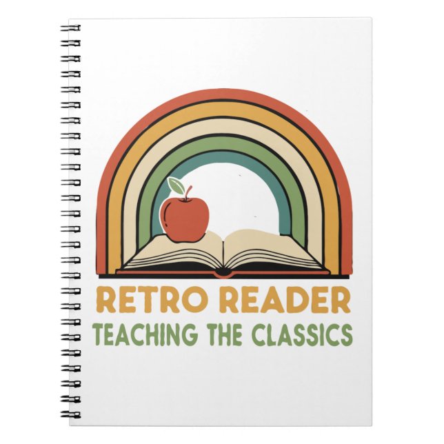 Carnet Lecteur Rétro Enseignement des Classiques | Vintag (Devant)