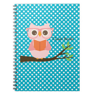 Carnet Lecture mignonne de hibou