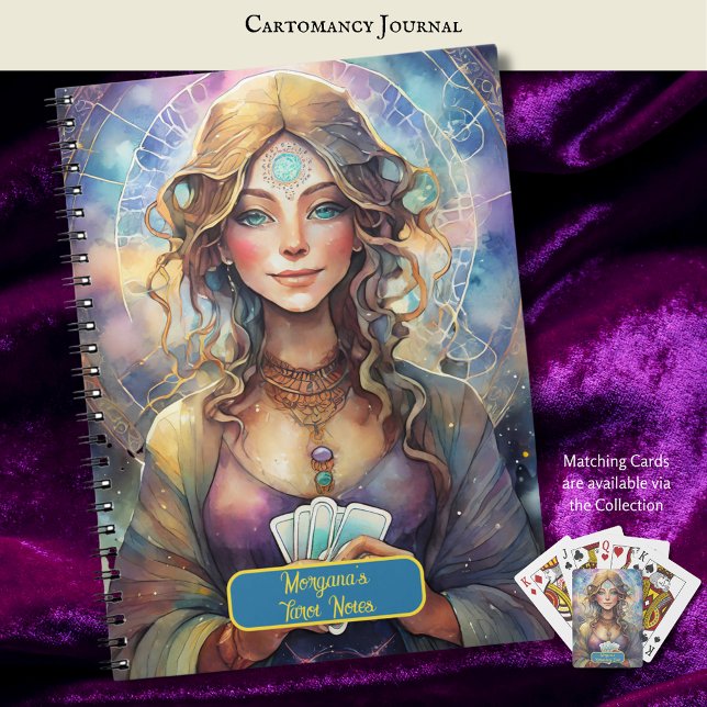 Carnet Lectures de cartomatation et de carte de tarot Int (Créateur téléchargé)