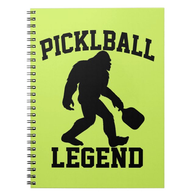 Carnet Légende drôle de Bigfoot Pickleball  (Devant)