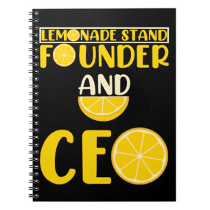 Carnet Lemonade Stand Boys Girl Funny CEO