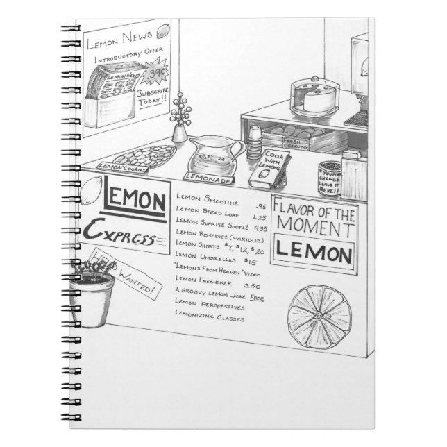 Carnet Lemonade Stand Business avec de nombreuses variant (Devant)