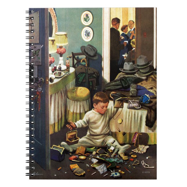 Carnet L'enfant en bas âge vide des bourses (Devant)