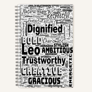 Carnet Leo Zodiac Mot Cloud Inspiration