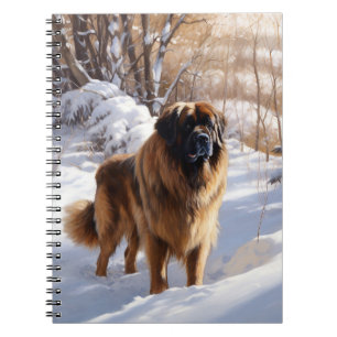 Carnet Leonberger Laissez-le neiger Noël