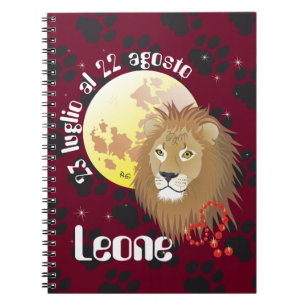 Carnet Leone 23 luglio al 22 agosto Taccuino