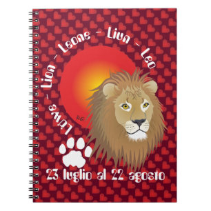 Carnet Leone 23 luglio al 22 agosto Taccuino