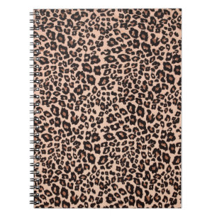Carnet Leopard Animal Print Spiral Notebook School/Office