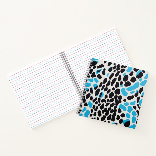 Carnet Leopard bleu électrique (Intérieur)