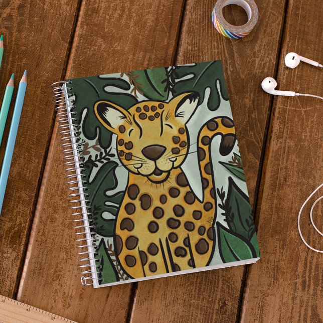 Carnet Leopard Cheetah Big Jungle Cat Art De Jess (Créateur téléchargé)