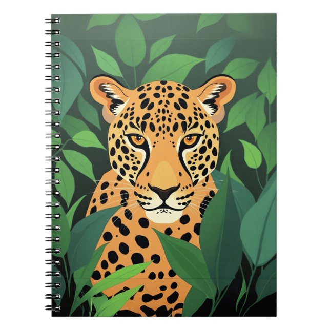 Carnet Léopard dans la jungle  (Devant)