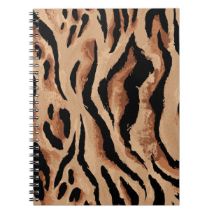 Carnet Léopard de tigre : Peau animale sans joint