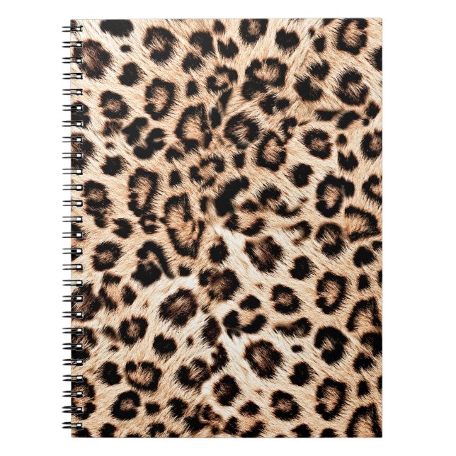 Carnet Leopard Design Motif : Wild Elegance. (Devant)
