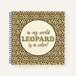 Carnet Leopard est une citation de mode Empreinte de léop