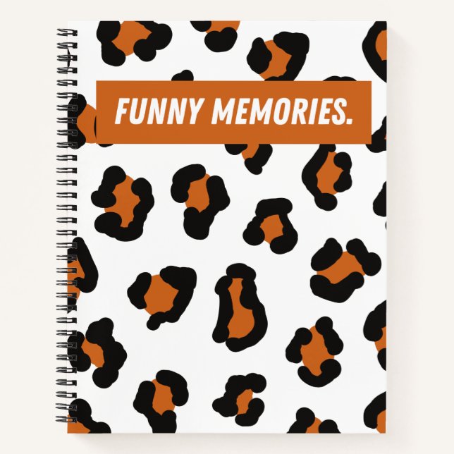 Carnet Leopard Funny souvenirs Daily (Devant)