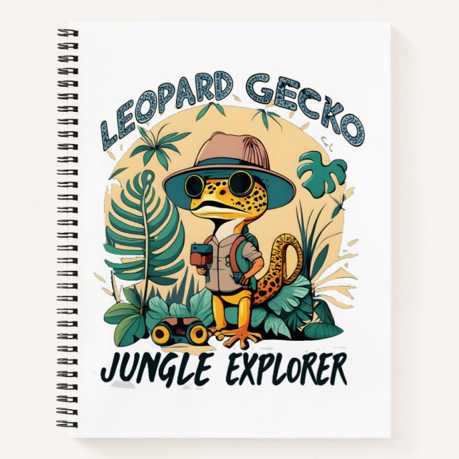 Carnet Leopard Gecko Jungle Explorer : Aventure sauvage (Devant)
